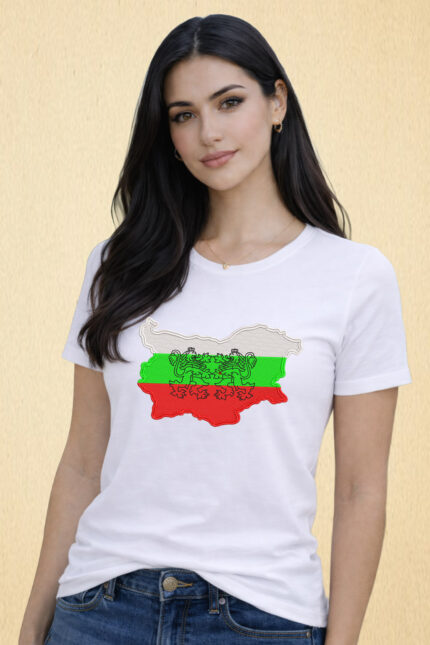Дамска тениска Карта България