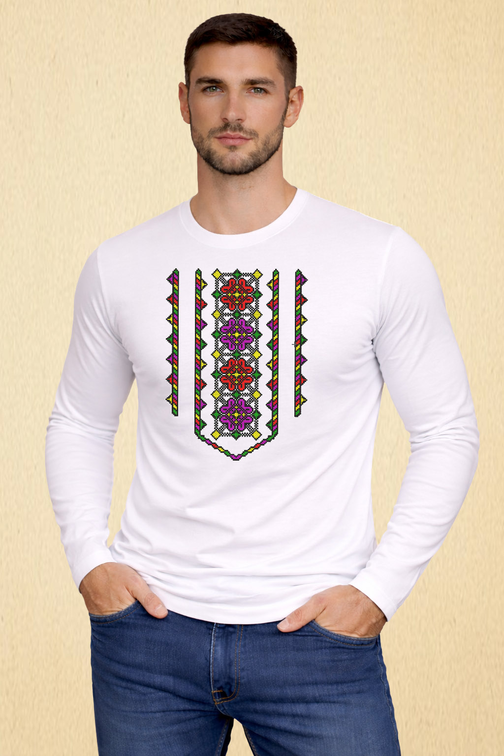 Мъжки суитчър Цветна розета Мъжки суитчър Цветна розета - Image 1