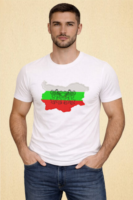 Мъжка тениска Карта България