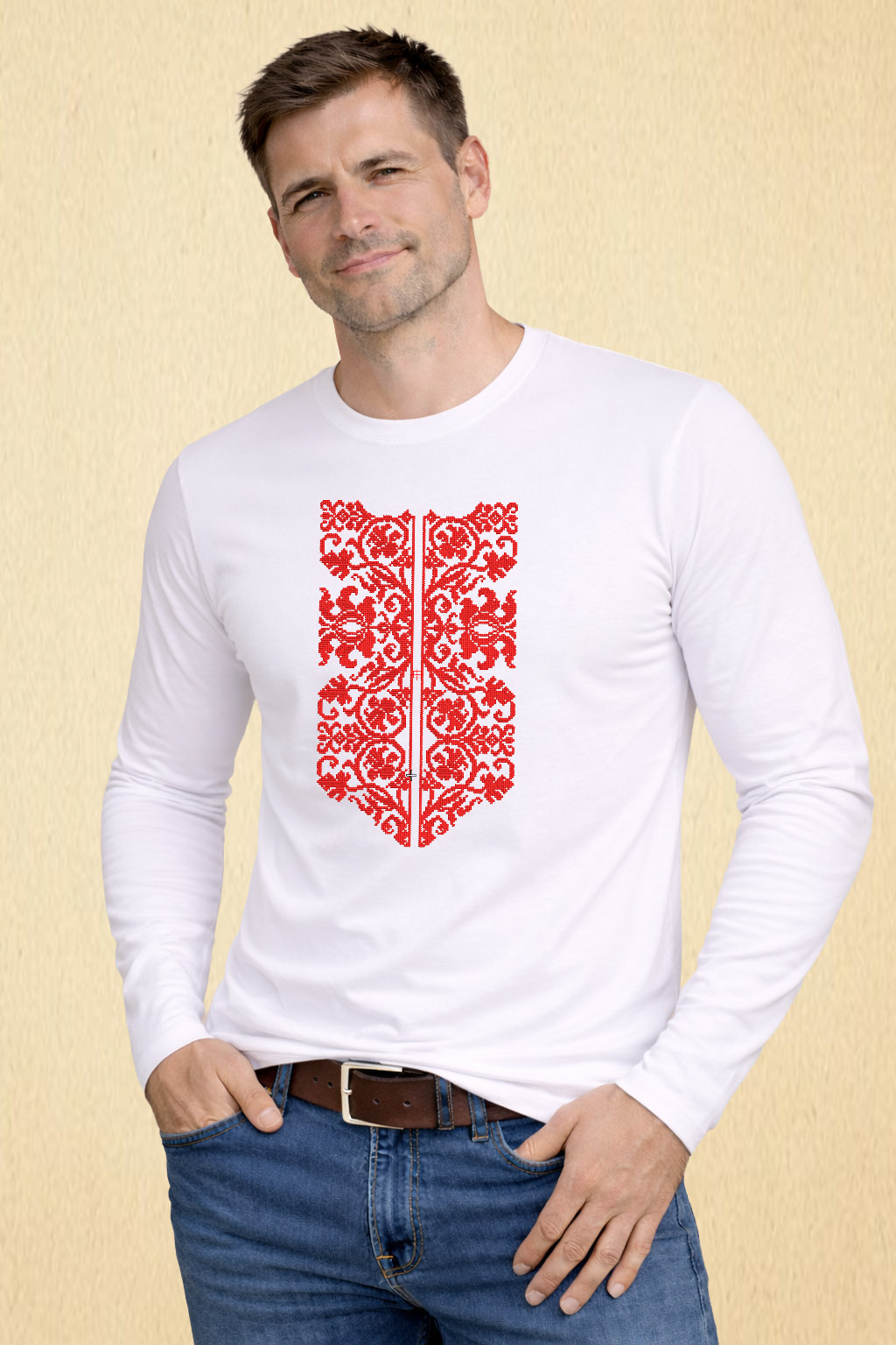 Мъжки суитчър Царска шевица Мъжки суитчър Царска шевица - Image 1