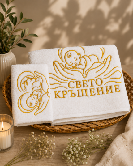 Комплект хавлиени кърпи Светото кръщене