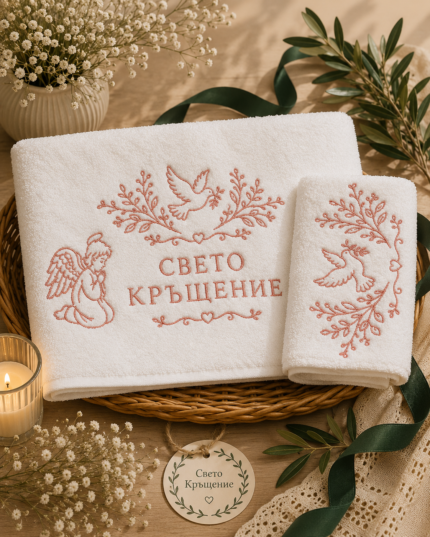 Комплект хавлиени кърпи Светото кръщене