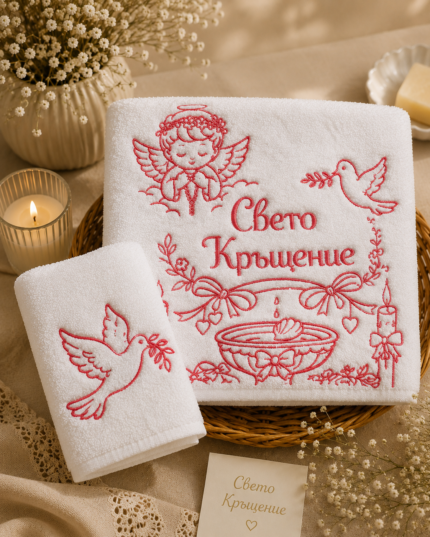 Комплект хавлиени кърпи Светото кръщене